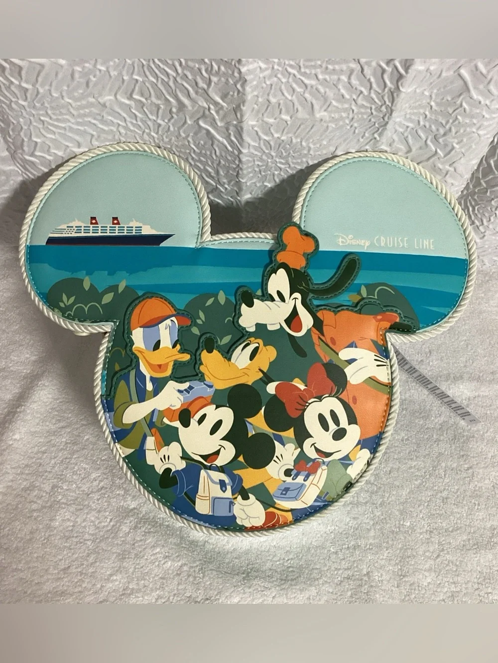 Loungefly Disney Cruise Line Mickey Mouse & Friends Figural Crossbody Bag NEW